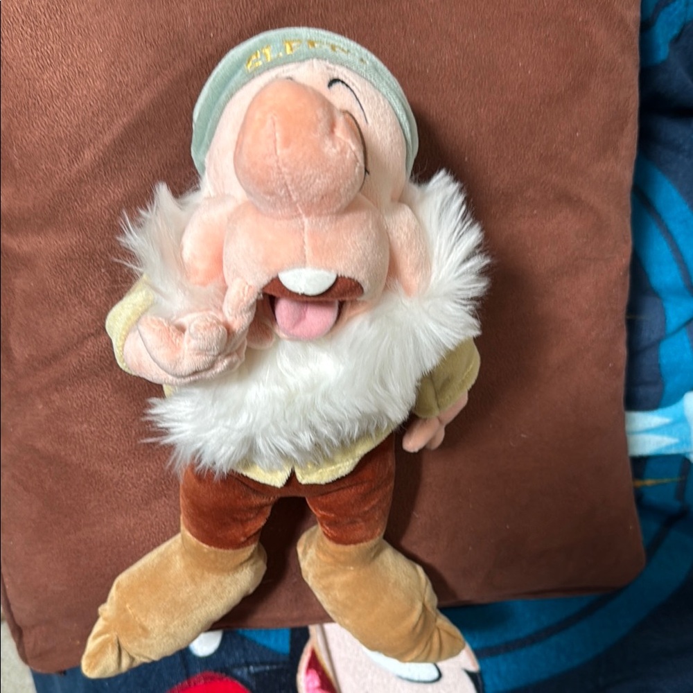 Disney World’s Sleepy Plush from Snow White and the Seven Dwarfs.